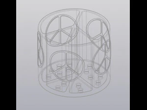 Planter Peace 3D Print Model