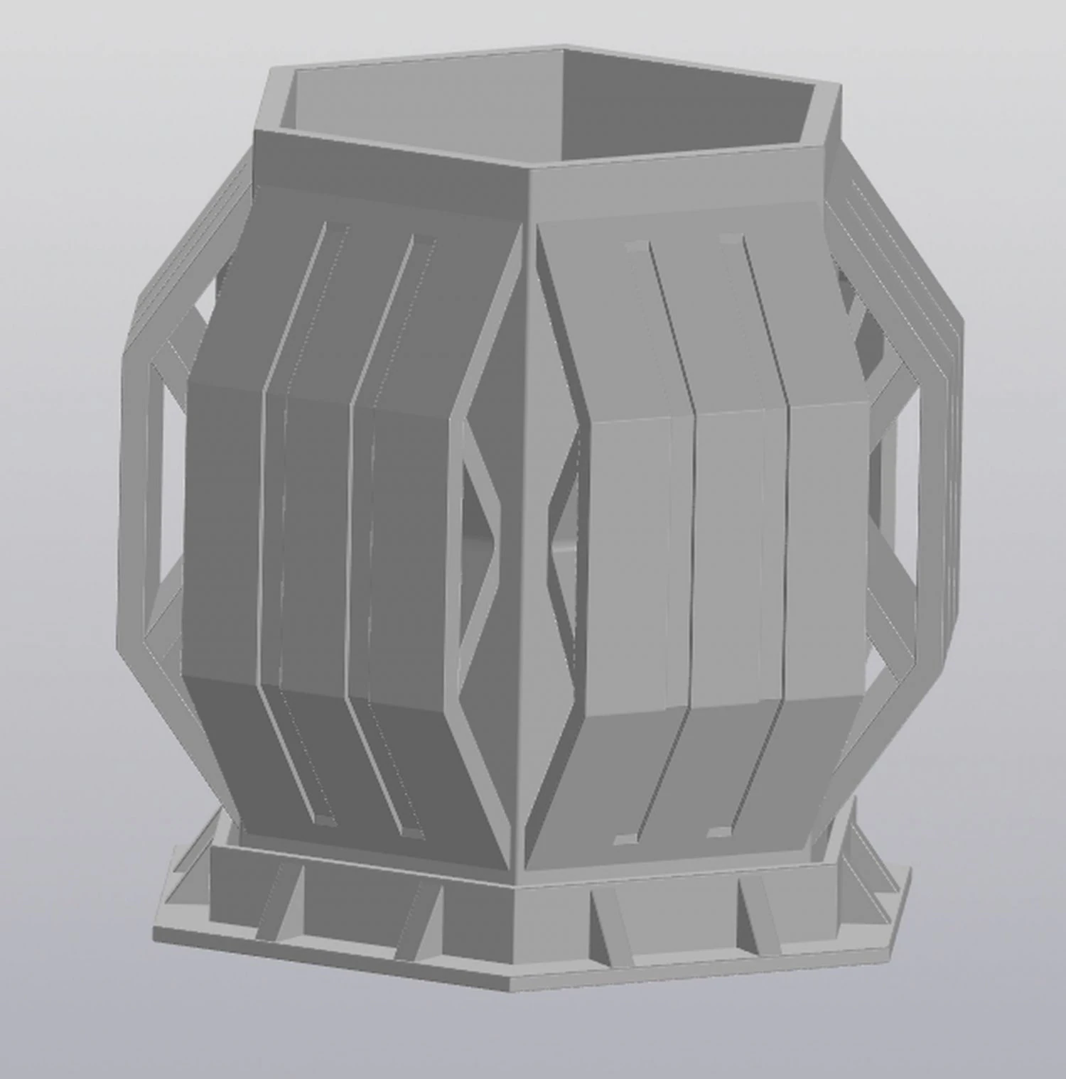 Planter Techno magic 3D Print Model .c4d .max .obj .3ds .fbx .stl .blend 
