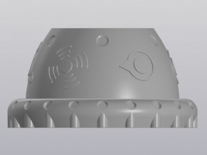 Landed UFO Planter 3D Baskı Modeli