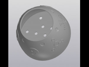 Landed UFO Planter 3D Baskı Modeli