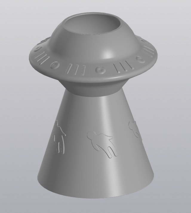 UFO beam Planter 3D 打印模型 .c4d .max .obj .3ds .fbx .stl .blend 