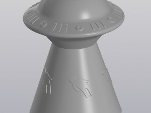 UFO beam Planter 3D Baskı Modeli