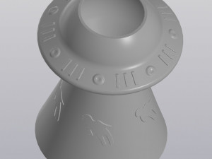UFO beam Planter 3D 打印模型