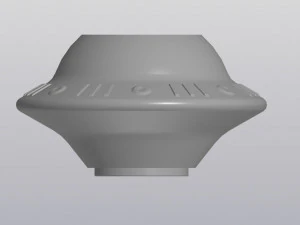 Fioriera con fascio UFO Modello di stampa 3D