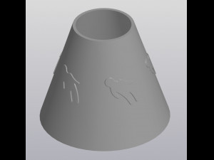 UFO beam Planter 3D 打印模型