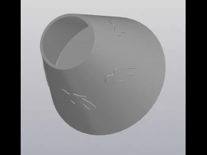 Fioriera con fascio UFO Modello di stampa 3D