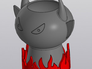 Devil planter Model Cetak 3D