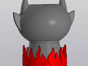 Devil planter Model Cetak 3D