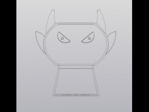 Devil planter Model Cetak 3D