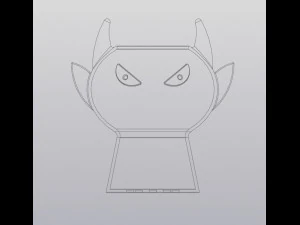 Devil planter 3D Print Model