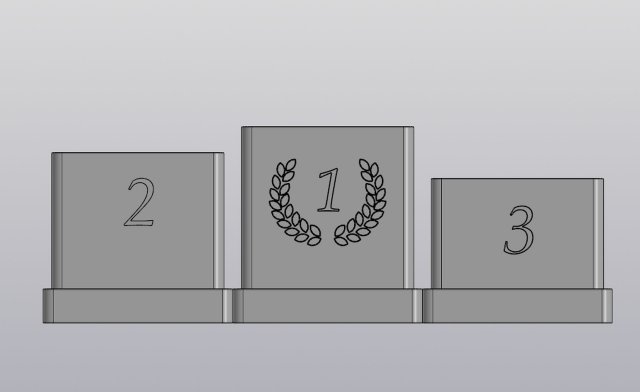 Prize podium Planter 3D 打印模型 .c4d .max .obj .3ds .fbx .stl .blend 