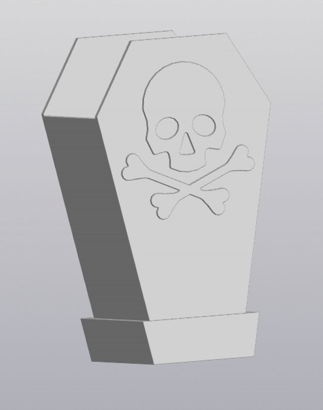 Coffin vertical Planter 3D Print Model .c4d .max .obj .3ds .fbx .stl .blend 