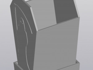 Coffin vertical Planter 3D Print Model