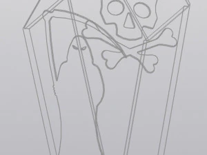 棺材立式花盆 3D 打印模型