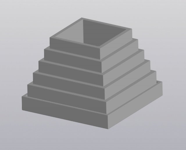 Pyramid Planter Model Cetak 3D .c4d .max .obj .3ds .fbx .stl .blend