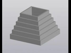 Penanam Piramida Model Cetak 3D