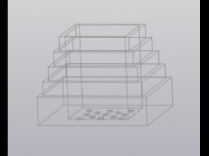 Pyramid Planter Model Cetak 3D