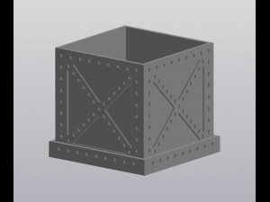 Metal box Planter 3Dプリントモデル