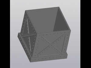 Metal box Planter Modello di stampa 3D