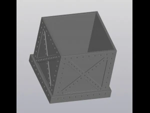 Metal box Planter 3D Print Model