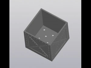 Metal box Planter 3D Print Model