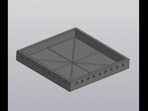 Metal box Planter 3D Print Model