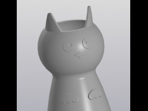 Funny cat Planter 3D प्रिंट मॉडल