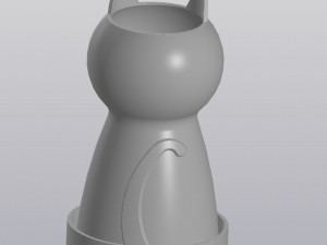 Funny cat Planter 3D प्रिंट मॉडल