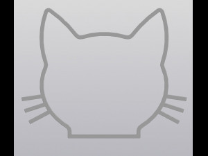 Hanging wall decor Holder fof small things Cat 3D 프린트 모델