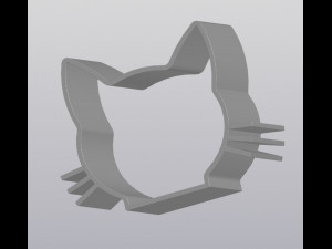 Hanging wall decor Holder fof small things Cat 3D 프린트 모델