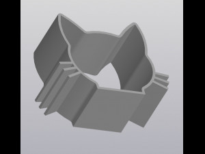 Hanging wall decor Holder fof small things Cat 3D 프린트 모델