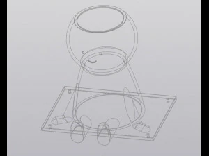 Fioriera sospesa Swing Modello di stampa 3D