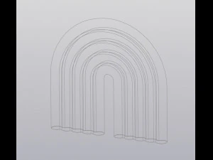 레인보우 홈 장식 3D 프린트 모델