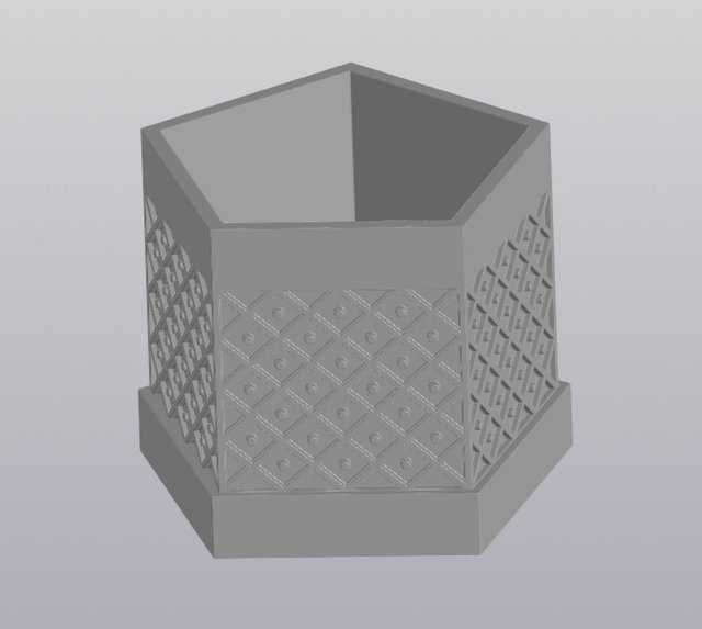 Pentagonal planter Modelo de Impressão 3D .c4d .max .obj .3ds .fbx .stl .blend 