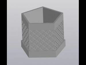 Penanam segi lima Model Cetak 3D