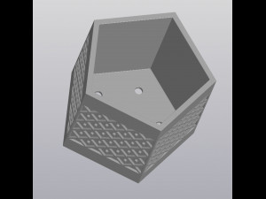 Pentagonal planter Modelo de Impressão 3D
