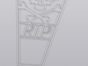 Trellis Planter Decoration Coffin and bones Modelo de impresión 3D