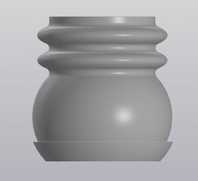 Elegant planter 3D Baskı Modeli .c4d .max .obj .3ds .fbx .stl .blend 