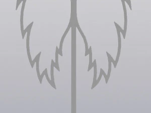 Kafes Saksı Dekorasyonu Melek kanatları 3D Baskı Modeli