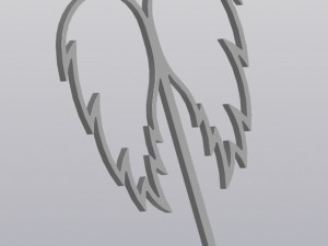 Trellis Planter Decoration Angel wings Modelo de Impressão 3D
