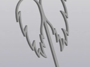 Trellis Planter Decoration Angel wings 3D Print Model