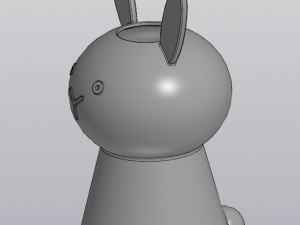 Vase Penholder Planter Rabbit Model do druku 3D