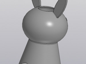 Vase Penholder Planter Rabbit Model do druku 3D