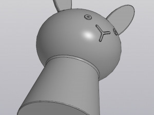 Vase Penholder Planter Rabbit Model do druku 3D