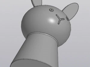 Vase Penholder Planter Rabbit 3D Print Model