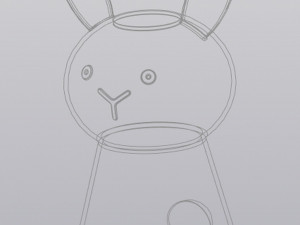 Vase Penholder Planter Rabbit Model do druku 3D
