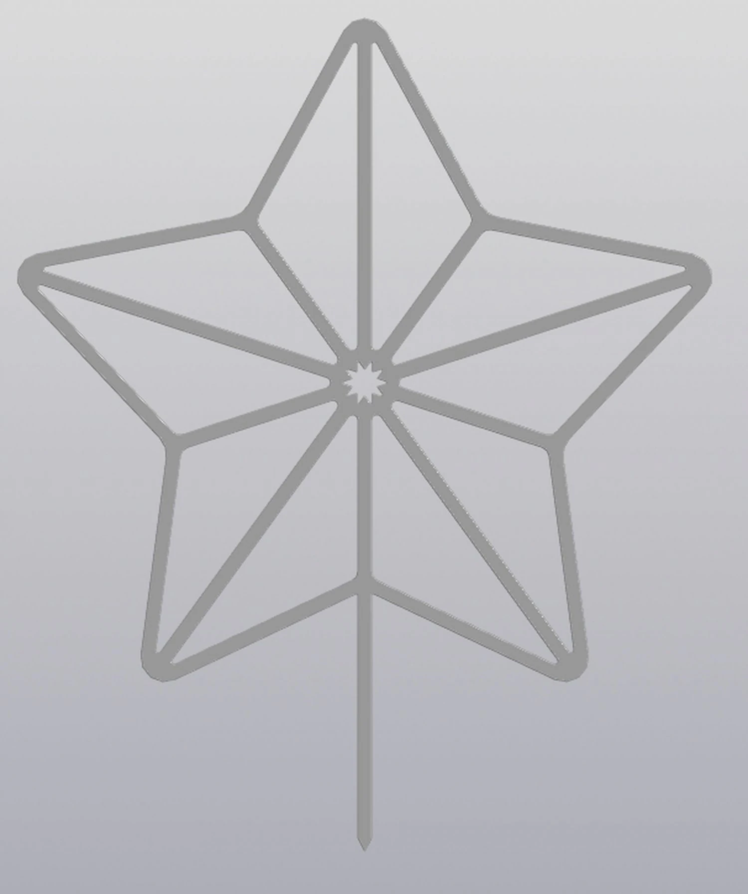 Trellis Planter Decoration Star 3D Print Model .c4d .max .obj .3ds .fbx .stl .blend 