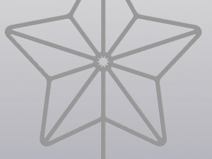 Trellis Planter Decoration Star 3D Print Model