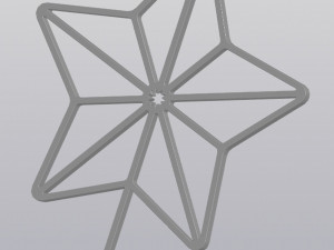 Trellis Planter Decoration Star 3D-printmodel