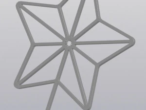 Trellis Planter Decoration Star 3D Print Model